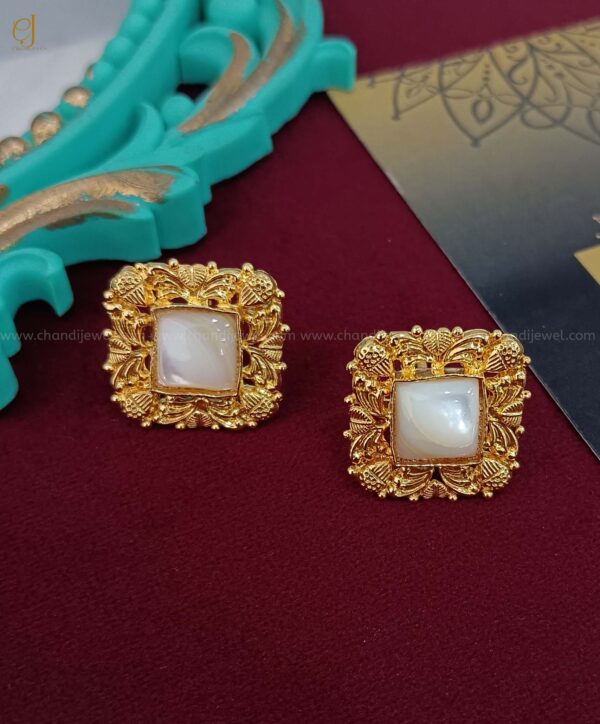 Riffat Studs Earrings - Image 2