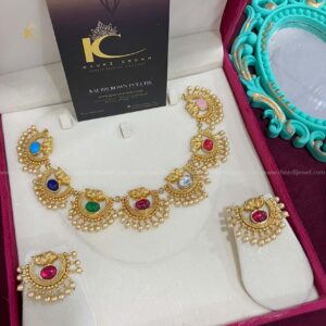Harveen Navratan Necklace Set