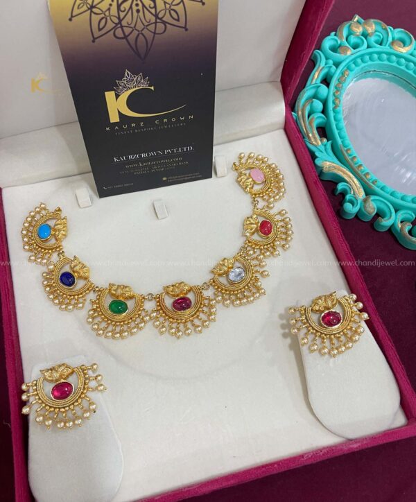 Harveen Navratan Necklace Set